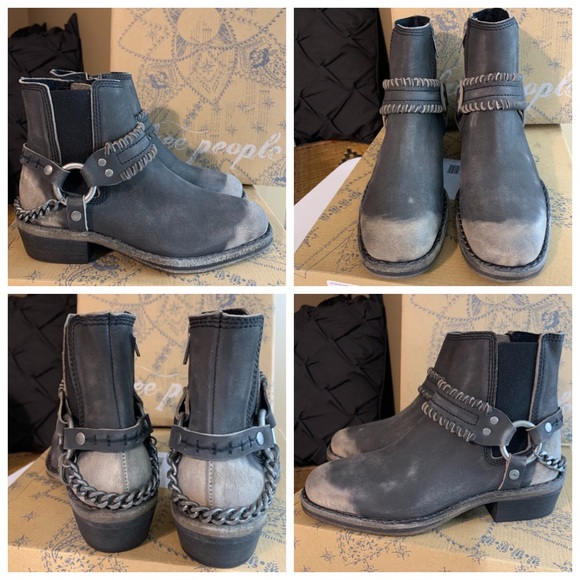 FREE PEOPLE Vintage Inspired Distressed Stony Desert Leather Boot Shoe U… - Picture 4 of 9